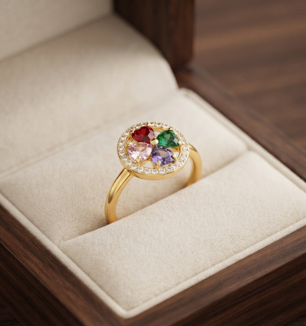 Colorwave Hearts Spinner Ring
