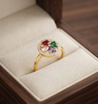 Colorwave Hearts Spinner Ring
