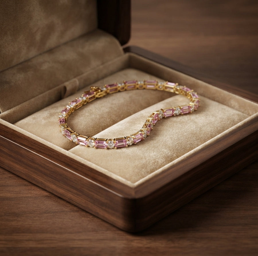 Peony Spark Tennis Bracelet