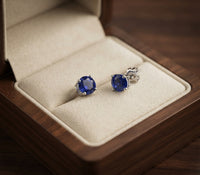 Classic Sapphire Stud Earrings