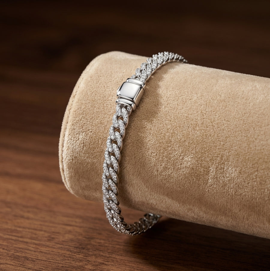 Pavé Cuban Bracelet