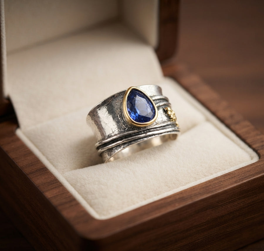 Bohemian Gemstone Meditation Ring