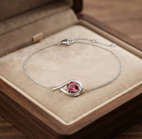 Ruby Infinity Bracelet