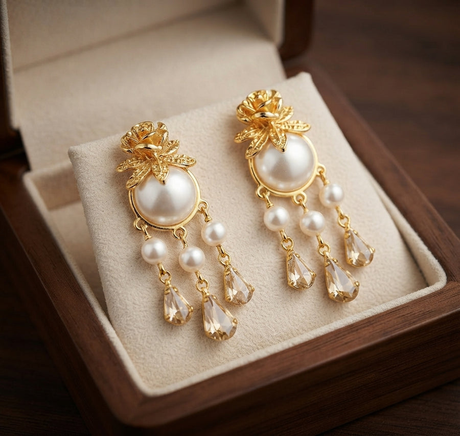 Ivoria Pearl Dewdrop Earrings