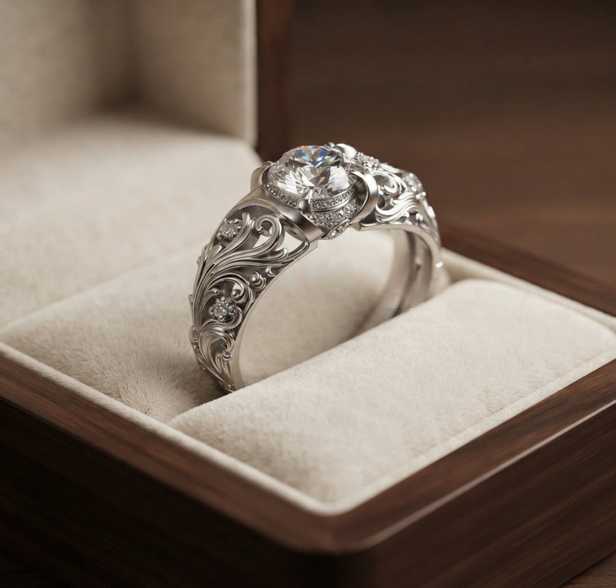 Exquisite Crystal Ring