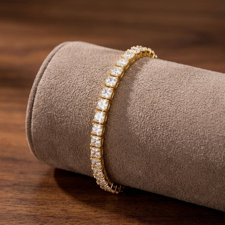 Square Tennis Bracelet