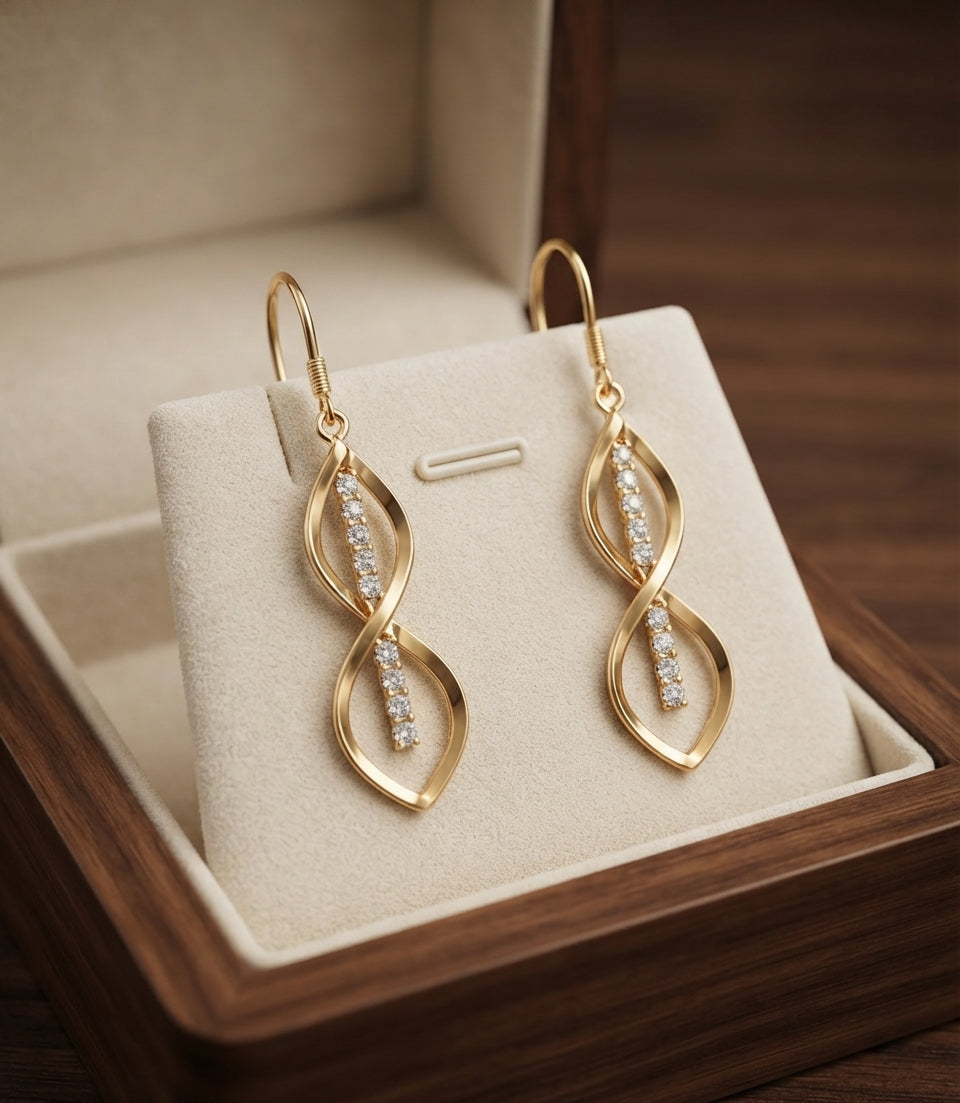 Sunbeam Spiral Earrings