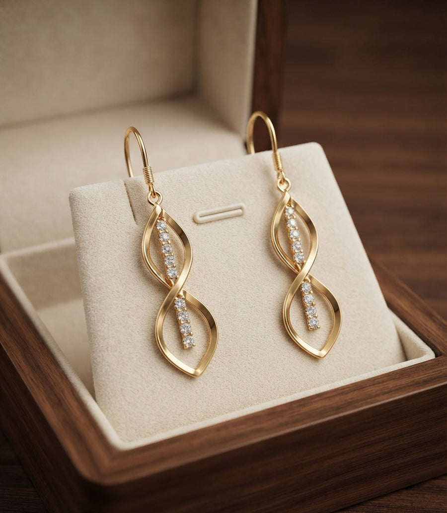 Sunbeam Spiral Earrings