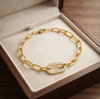 Chunky Pavé Link Chain Jewelry Set