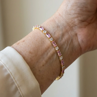 Peony Spark Tennis Bracelet