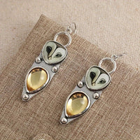 Boho Owl Drop Earrings