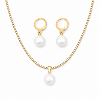 Golden Grace Pearl Jewelry Set