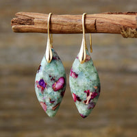 Fuchsite Jasper Drop Earrings